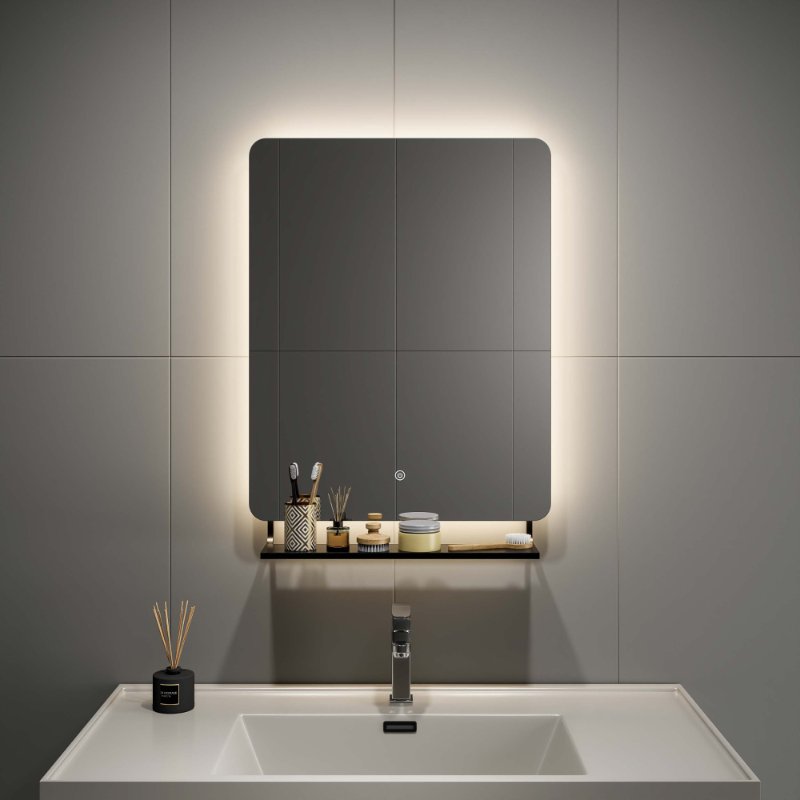 DP370 LED Bathroom Mirror With Shelf
