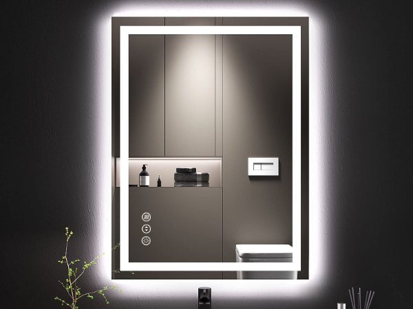 DP016 20X28 Inch Backlit LED Frameless Bathroom Mirror