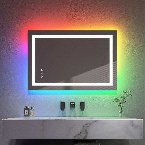 RGB LED Bathroom Mirror