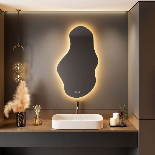 Irregular LED Bathroom Mirror