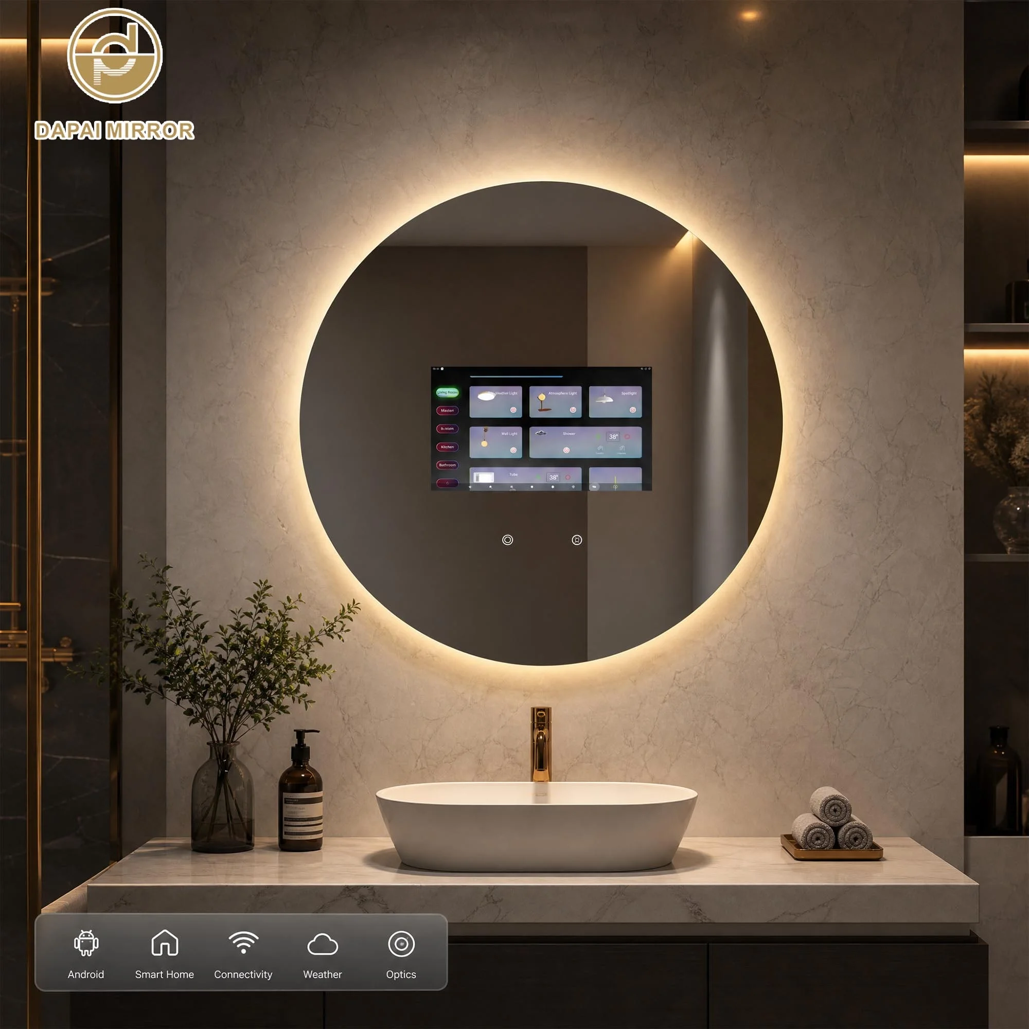 AI TV Bathroom Mirror