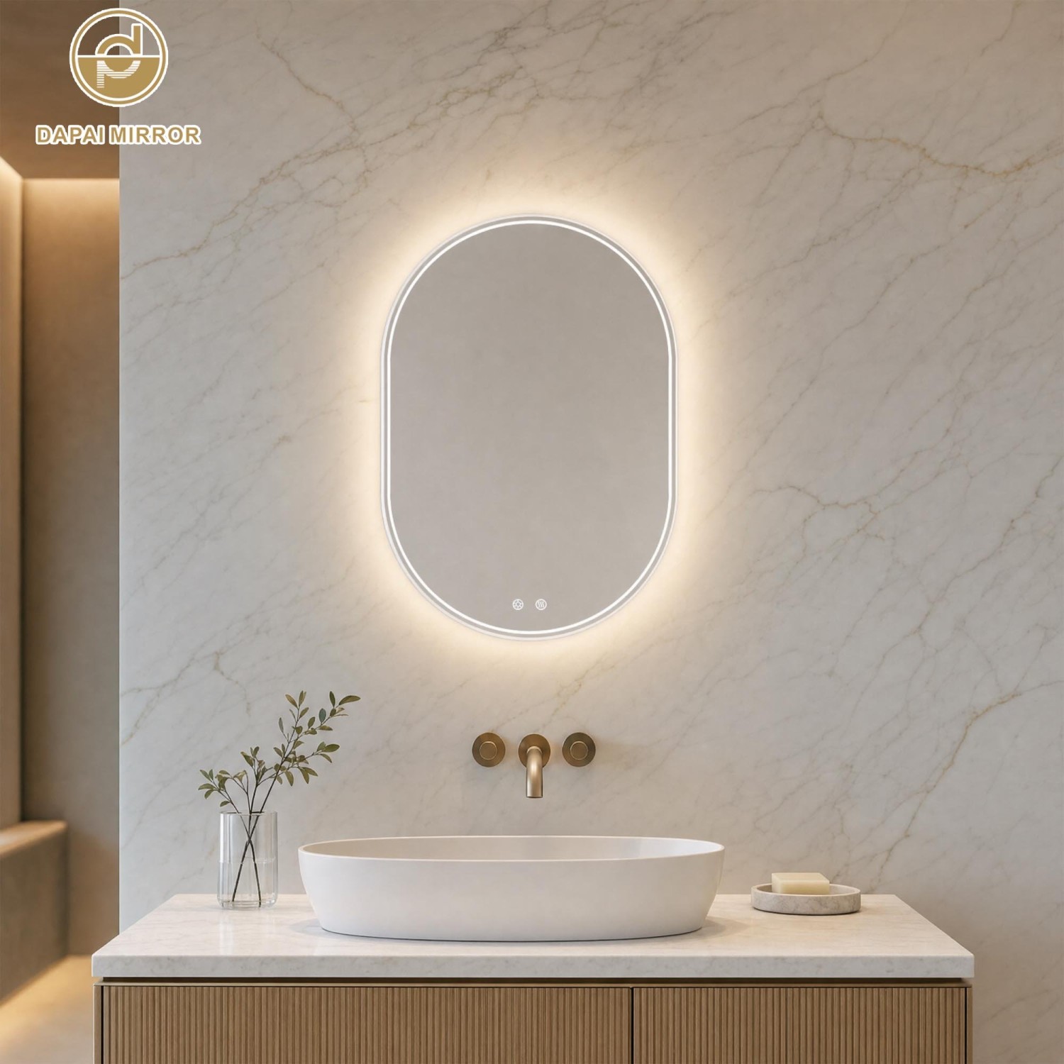 Oval Led Bathroom Mirror