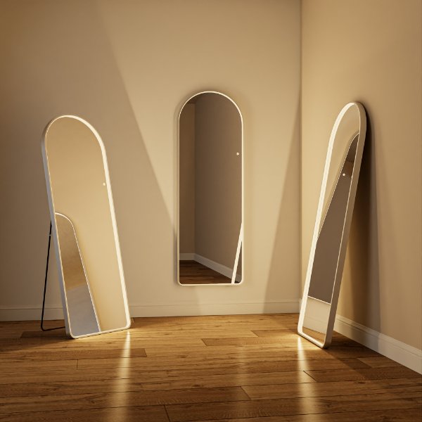 Led Arched Full Length Mirror With Light