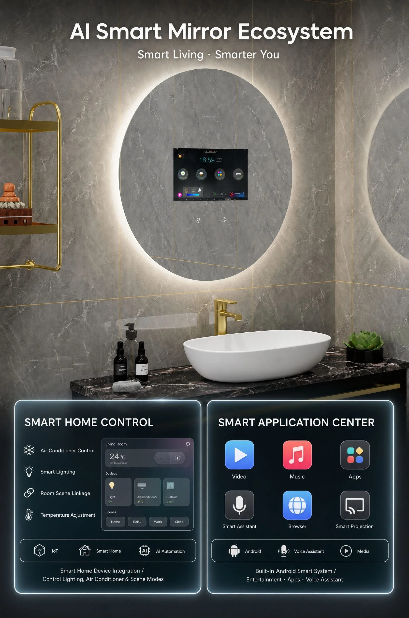 Tv Bathroom Mirror