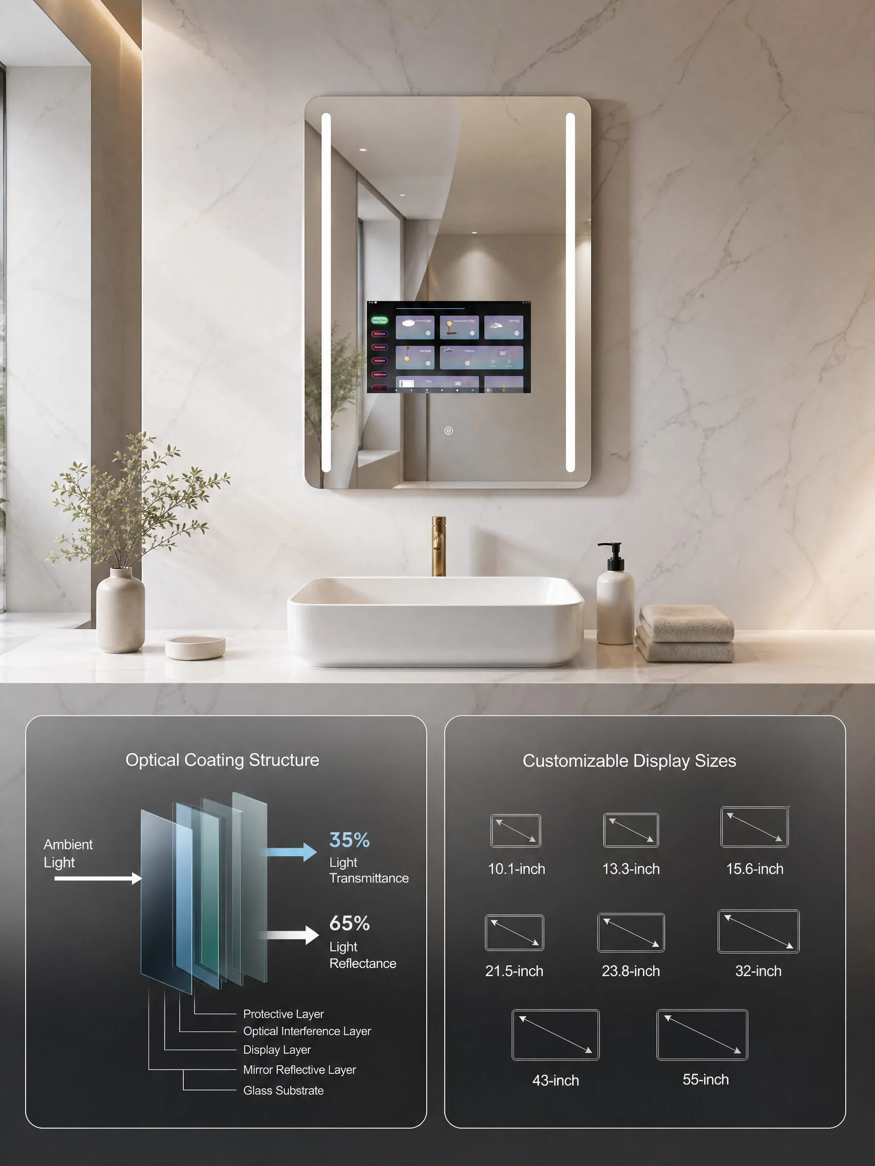 Tv Bathroom Mirror