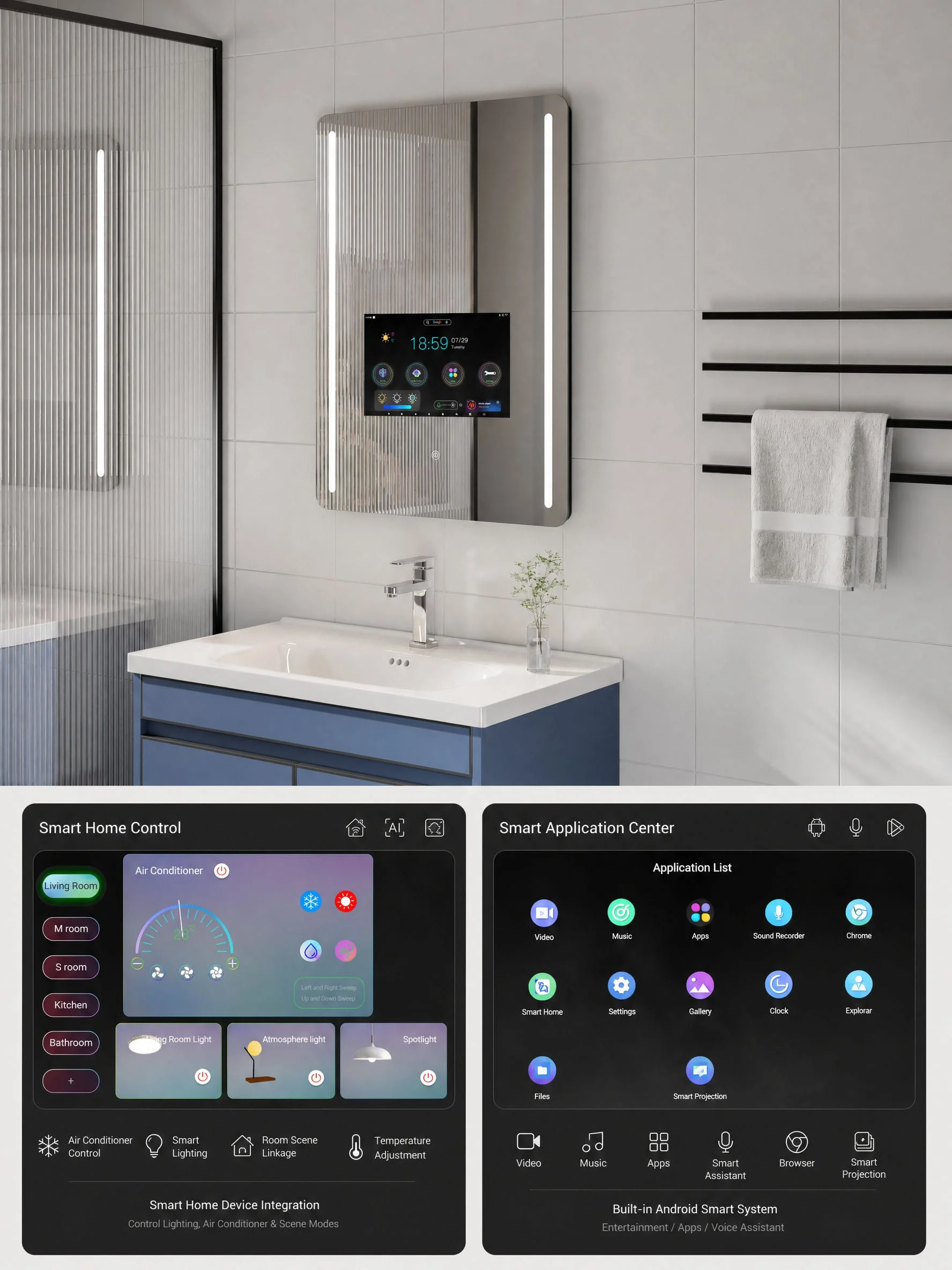 Tv Bathroom Mirror