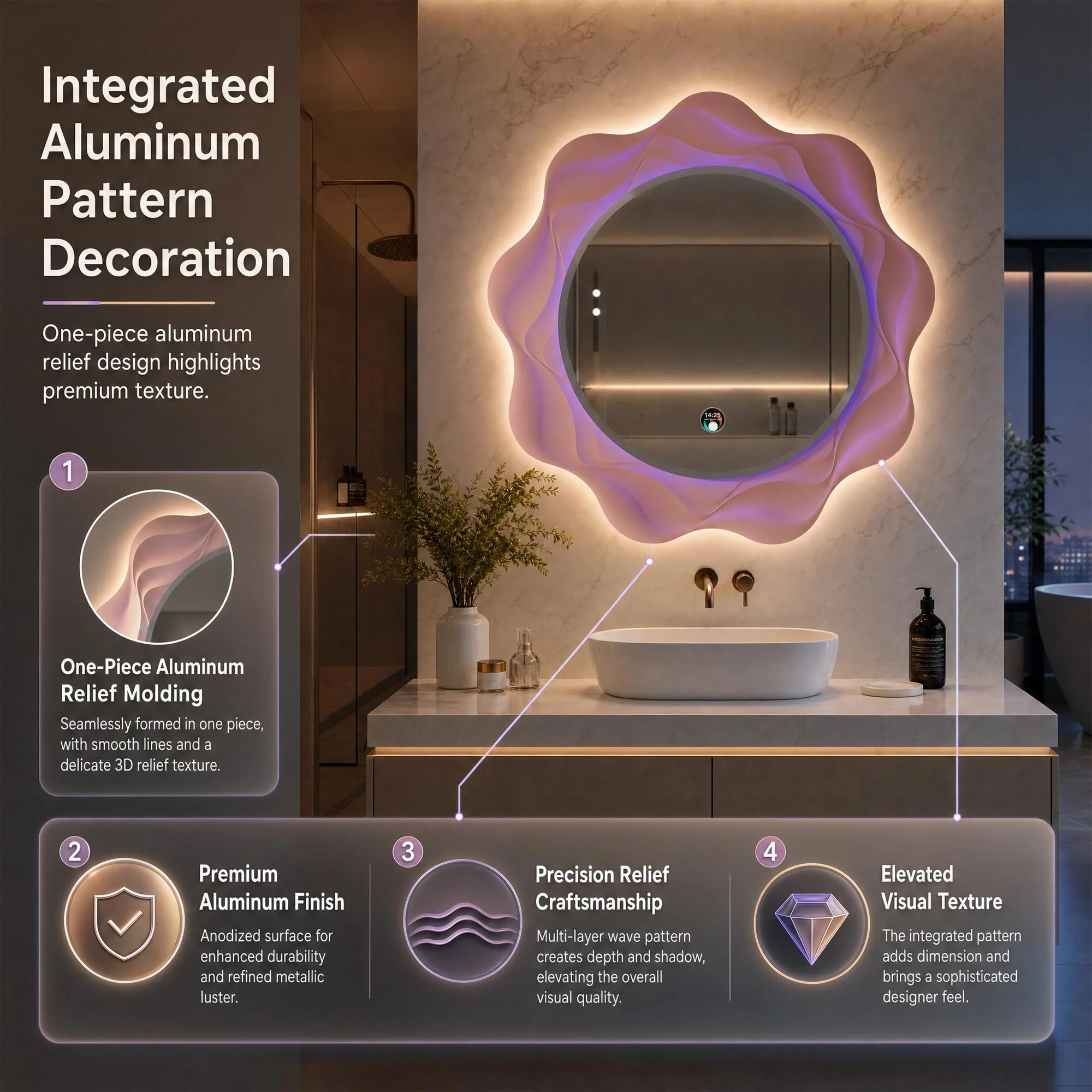 Irregular Bathroom Mirror