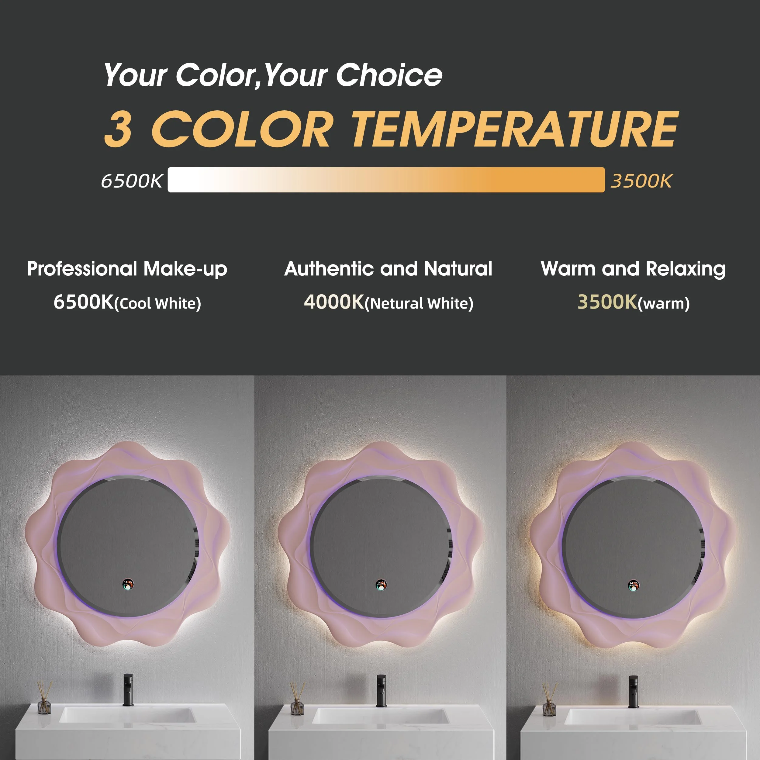 Irregular Bathroom Mirror